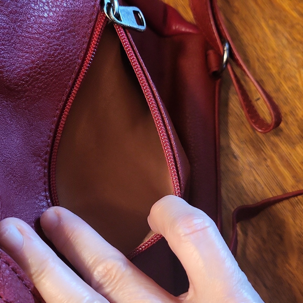 The Sak Red Leather Backpack - Picture 9 of 14